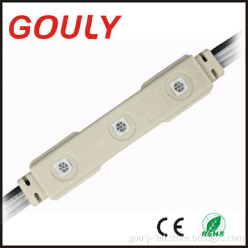 Injection LED Module Light with Lens, 0.48W/12V DC Voltage and Single/RGB Colors, Water-resistant